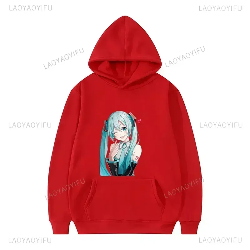 Sudadera con capucha de Future Fans Virtual Idol para hombre y mujer, ropa Kawaii, jerséis de Otaku, sudadera Harajuku estampada, Sudadera con capucha de moda