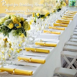 10-40pcs Metal Napkin Rings Stainless Steel Napkin Rings Semicircle Ring Buckles for Wedding Xmas Hotel Thanksgiving Table decor