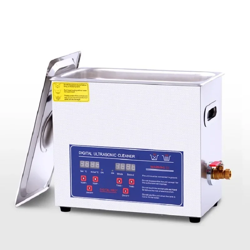 Цифровой ультразвуковой очиститель, 220 В, 180 Вт, л, устройство для очистки часов, 40 кГц, устройство для мытья ювелирных изделий, емкость из нержавеющей стали, вилка стандарта ЕС/США