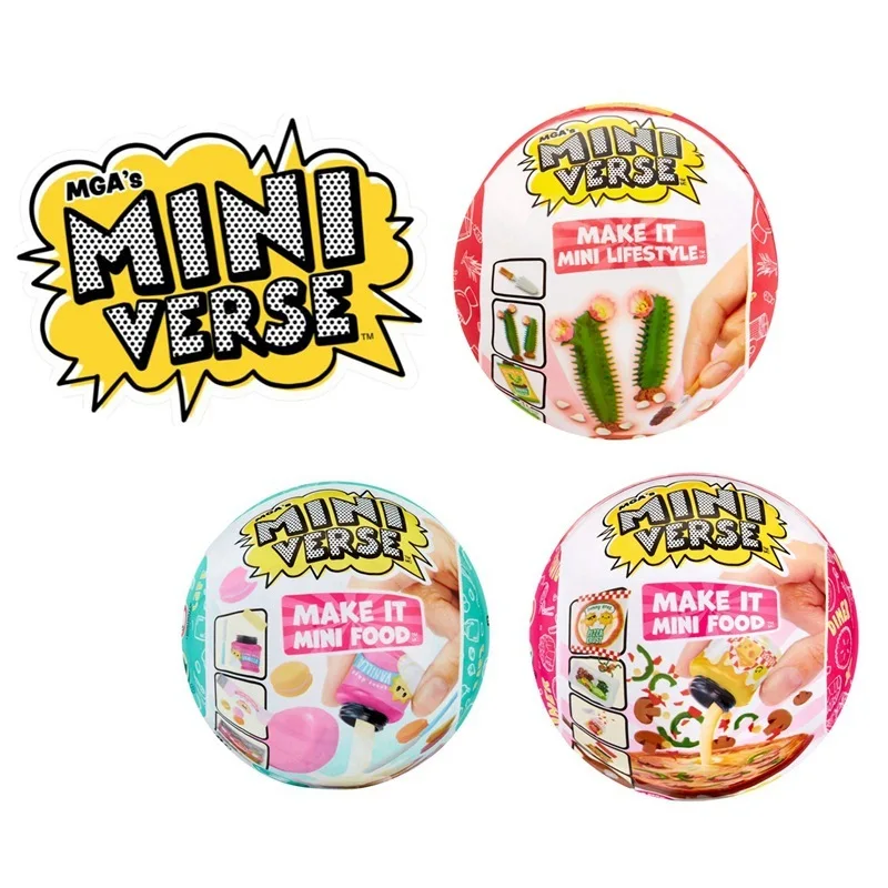 6pcs Mga Miniverse Make It Mini Spa Series Diy Spa Accessories Toy Blind Box Dolls Set Gifts For Girls Mystery Box Kids Diy Toys