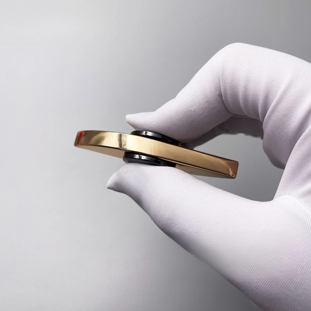 Fidget Cube Złote Oko Mocy Mechaniczny Metalowy Spinner Dwustronny Zabawka Antystresowa