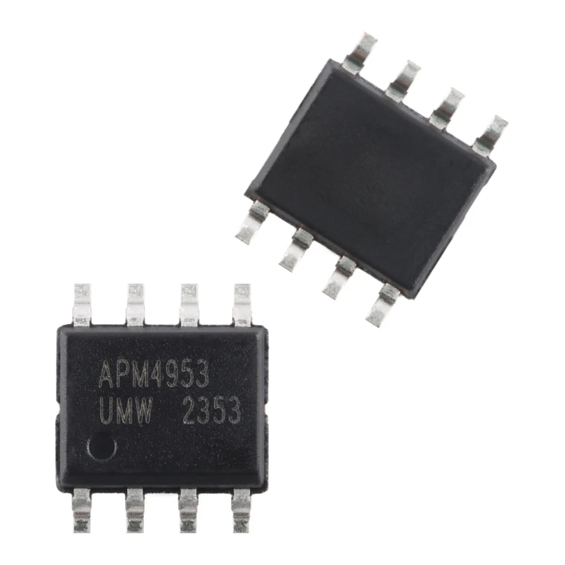 Genuine UMW APM4953 SOP-8 30V, 5.3A 2 P-channels, 100% brand new chip with field effect tube (MOSFET).