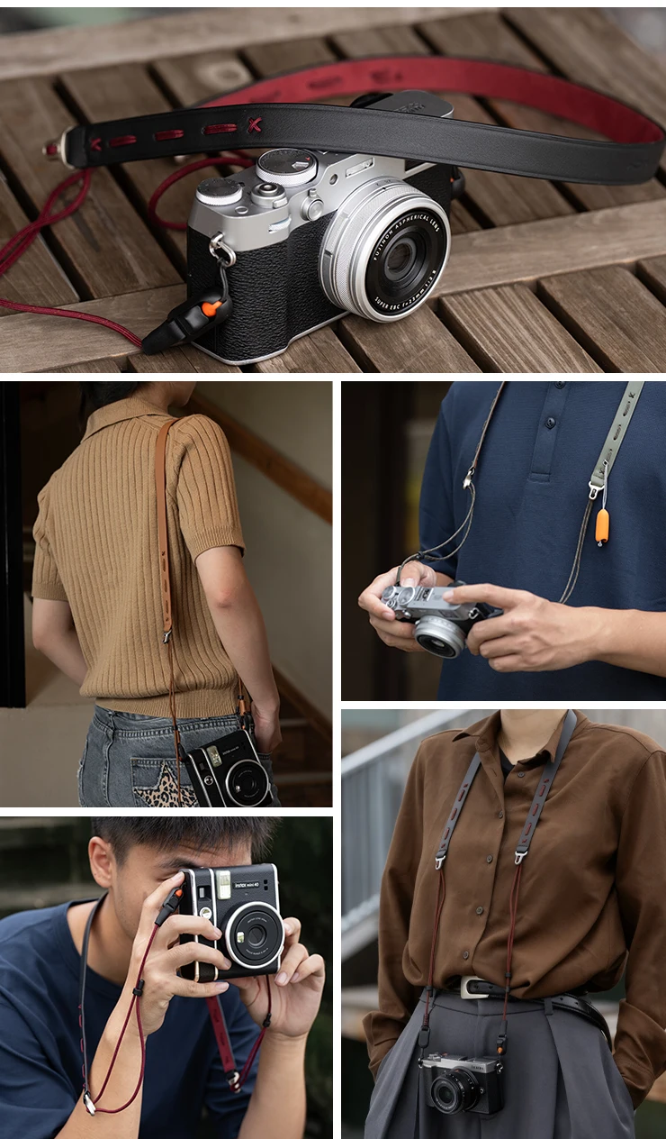 PGYTECH Kameragurt Slim Vintage Schnellverschluss verstellbarer Hals Schulter Kamera Sling Strap für Nikon Canon Sony Olympus DSLR – Detail 10
