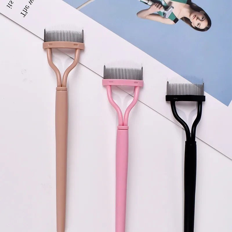 1PC Stainless Steel Semi-circular Shape Eyelash Curler Lash Eyelash Separator Brush Comb Mascara Curl Make Up Tool Beauty Makeup