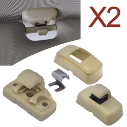 2pcs Car Front Sun Visor sunvisor Hook Clips Bracket For SKODA Fabia 6Y Octavia A4 A5 1U 1Z Superb B5 3U 3B0857561B 3B0857563