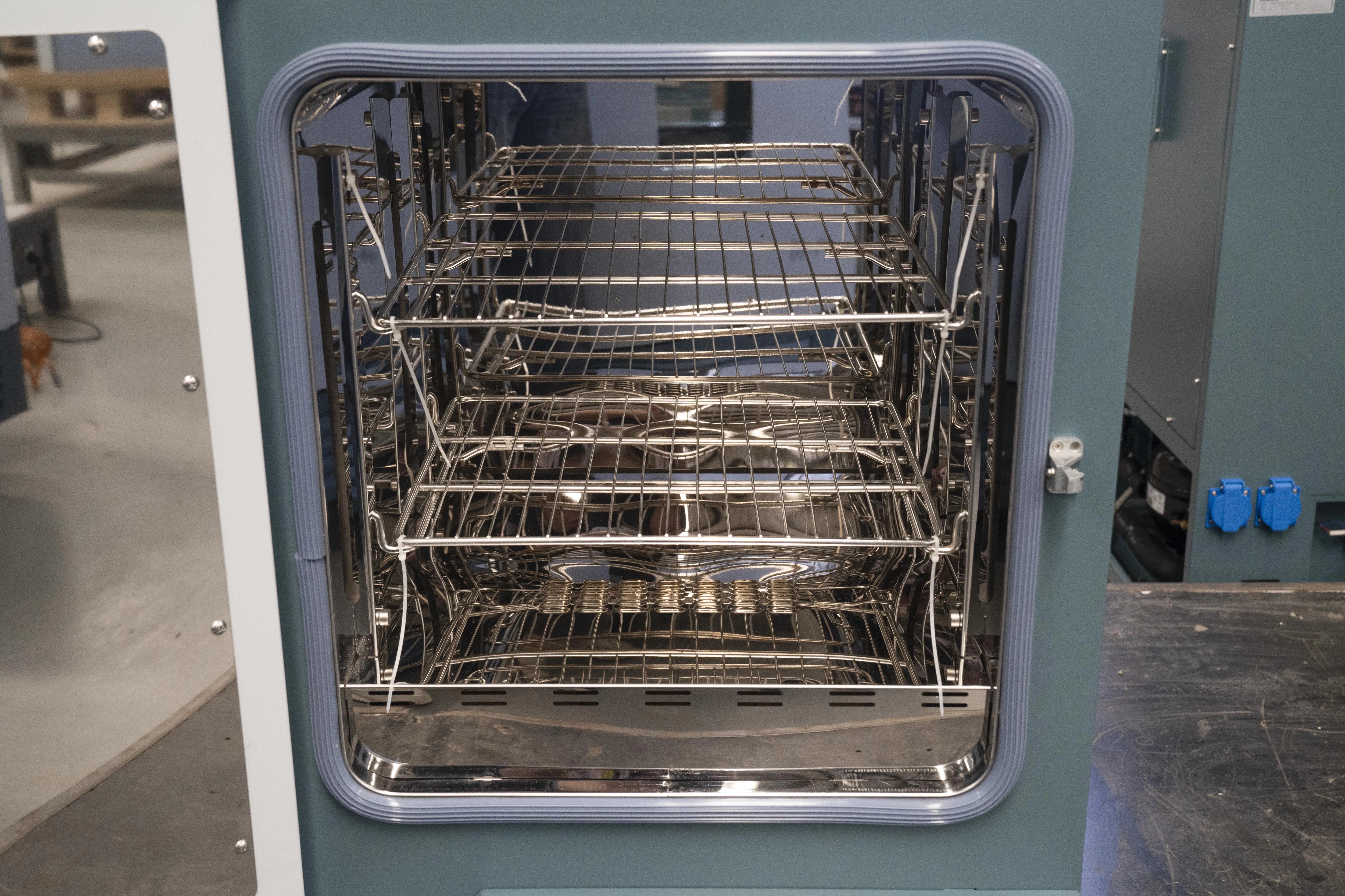 미니 실험실 45L 70L 125L 수직형 열풍 살균 건조 오븐 (전기 모터용)