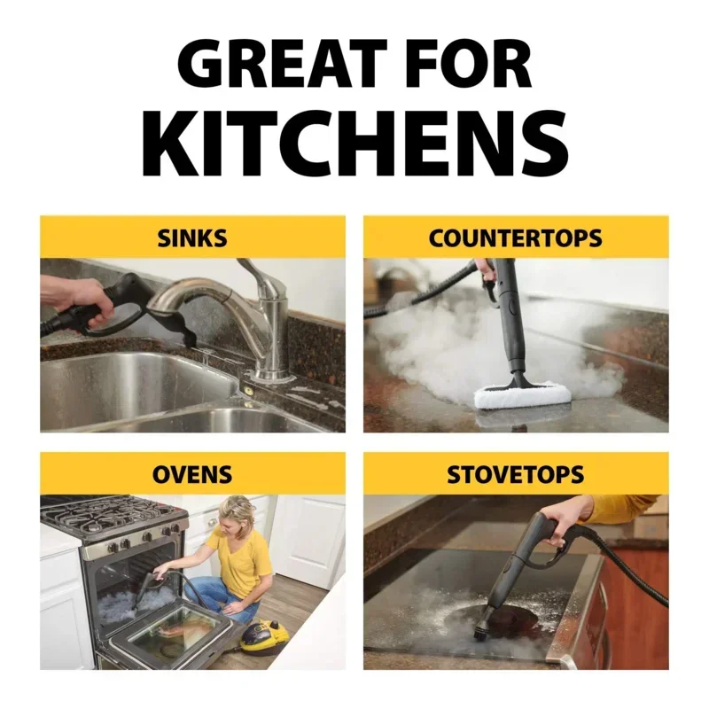 QWWagner On-Demand Steam Cleaner & Wallpaper Removal,Multipurpose Power Steamer,18 Attachments Included