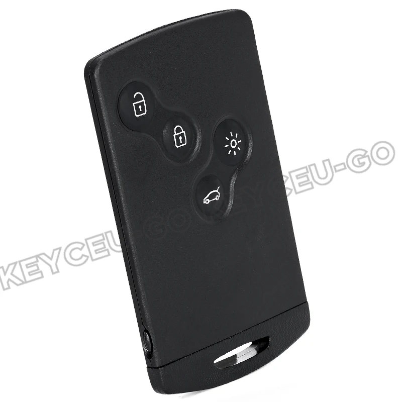 KEYECU 433MHz ID46 PCF7952A Chip Keyless-Go with Hand Free Smart Card Remote Key Fob for Renault Megane Scenic III Laguna 3 - view 5