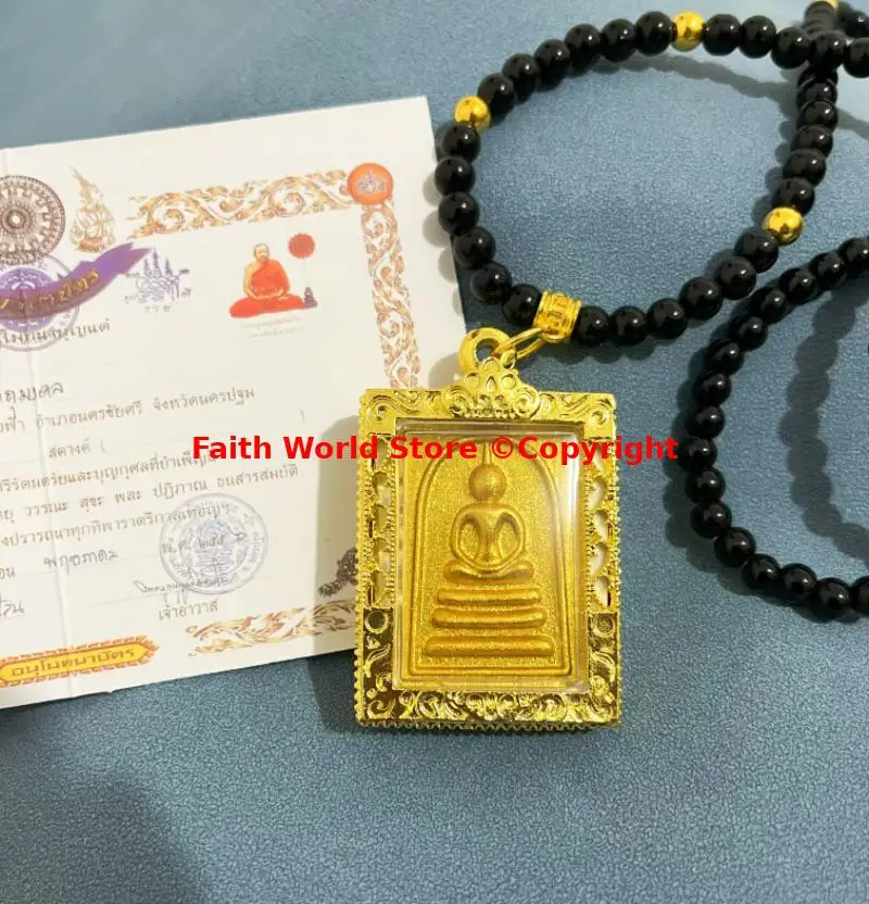 GOOD Asia Thailand monk Phra buddha chinnaraj Buddha figure Pendant Effective Amulet ensuring safety help cause bring good luck