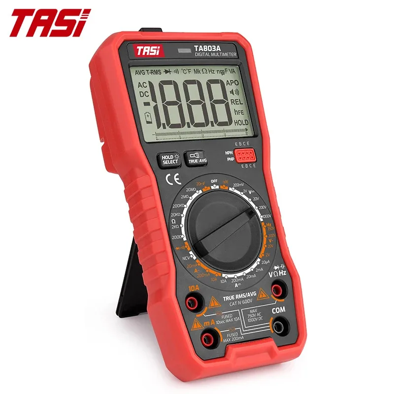 

LED IndicatorTASI TA803B 5999 Display Professional True RMS Multimeter with High Accuracy for Electricians Features LCD Display