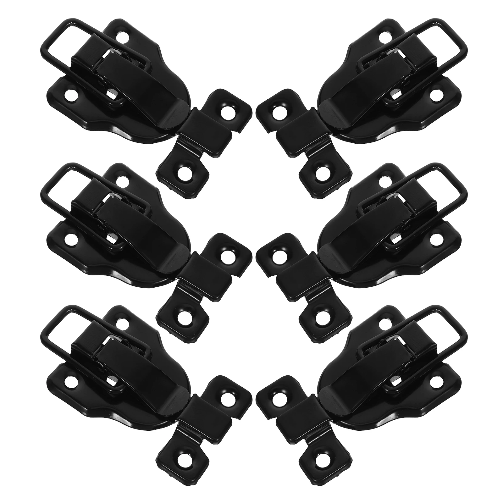

6Pcs Retro Duckbilled Toggle Hasp Latch Metal Box Lock Suitable for Jewelry Cabinet Toolbox Accessories Metal Latches Hardware