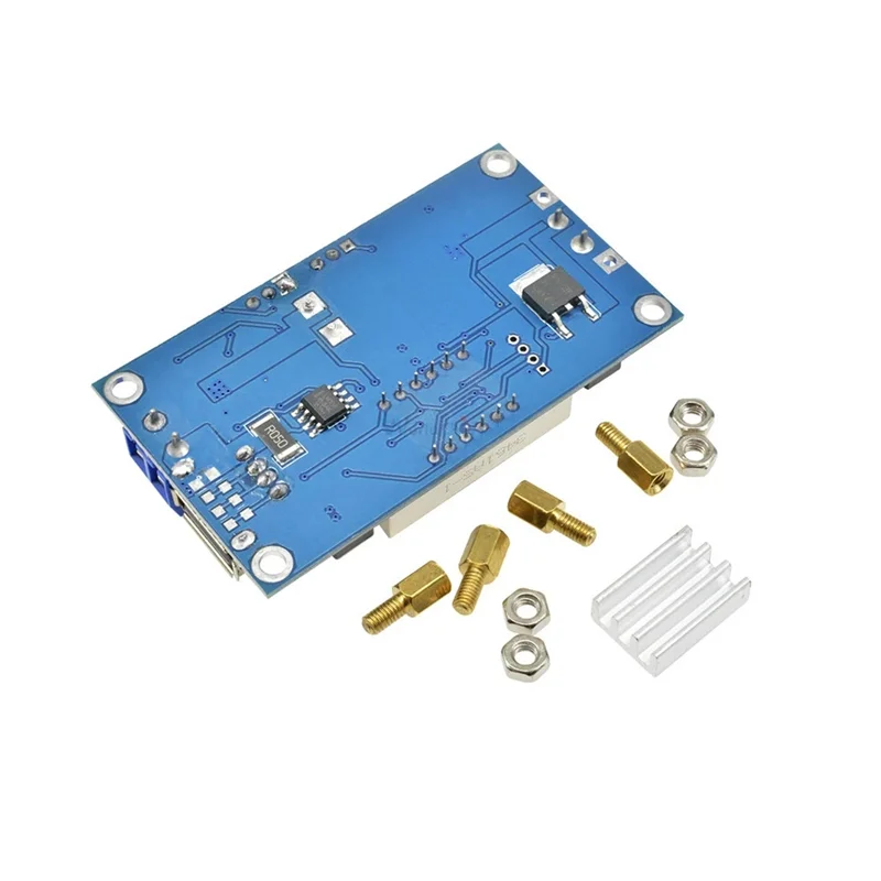 XL4015 High power 5A 75W DC-DC Adjustable Step-down Charger Module Step Down Buck Converter LED Driver with Red Voltmeter