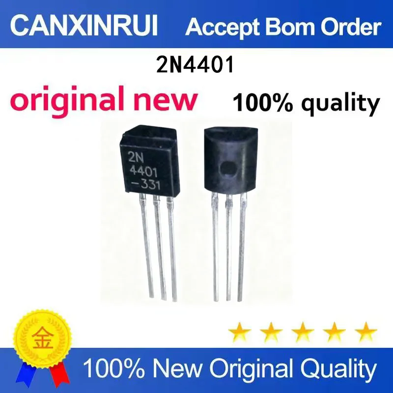 

(5-100 Pieces) New stock 2N4401 4401 TO-92 NPN power transistor