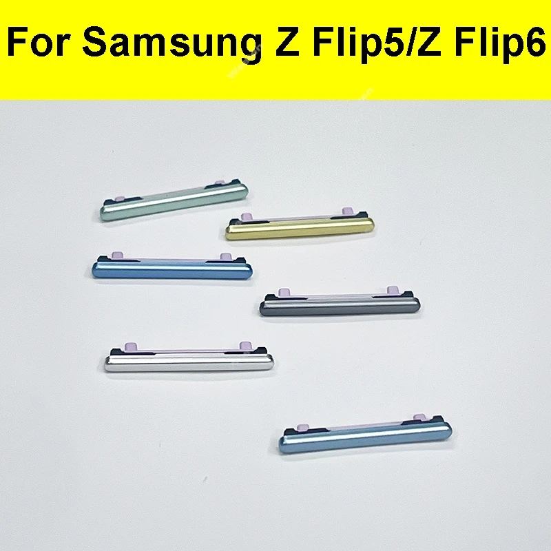 

Боковые кнопки громкости для Samsung Galaxy Z Flip 5 6 F741B F741B/DS F741U F741U1/W/N, кнопки громкости вверх и вниз, клавиши