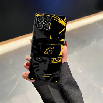 Černý měkký kryt na telefon s anime N-Narutos pro Honor 70 X9a Magic5Lite X8 200 400 Lite 8X X6 90 X5b X7 6 nejlepší prodej maska pro Honor 8X - №5