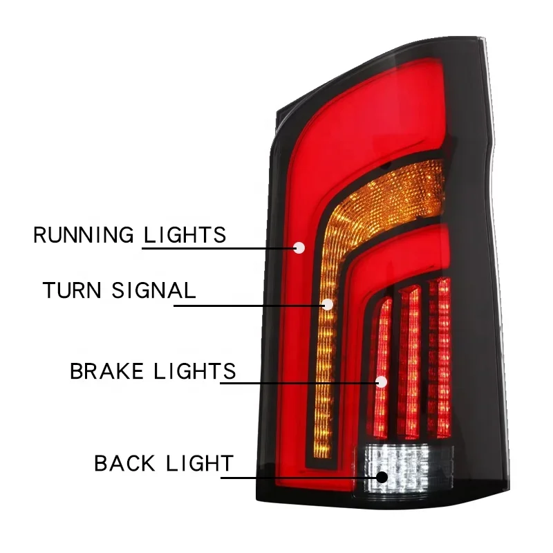 Super September Latest New Design A STYLE Tail light for Mercedes Vito w447 v250 vclasscustom