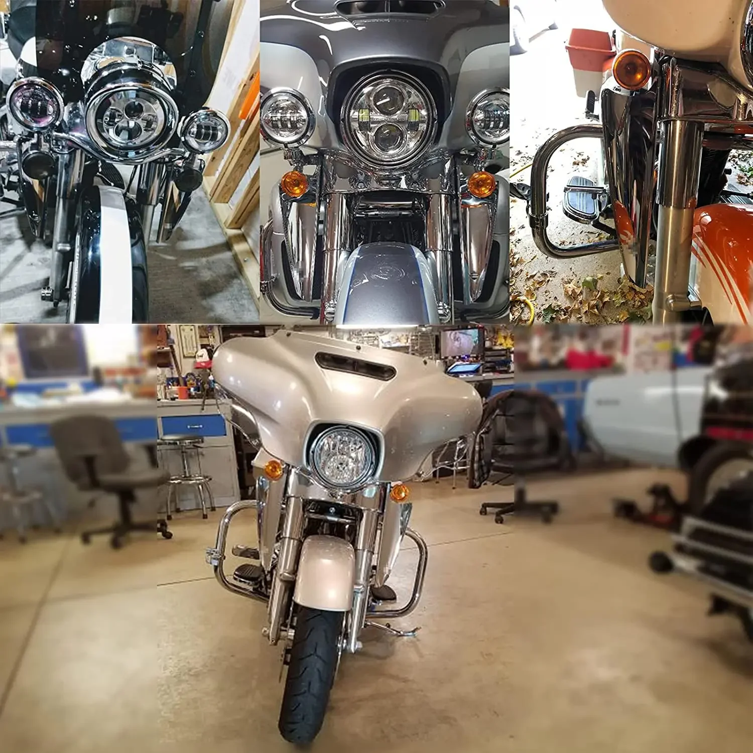 Передняя вилка мотоцикла, дефлекторы ветра, перегородка для Harley Touring Road King 1995-2022, Street Glide FLHXS Electra Glide FLHX