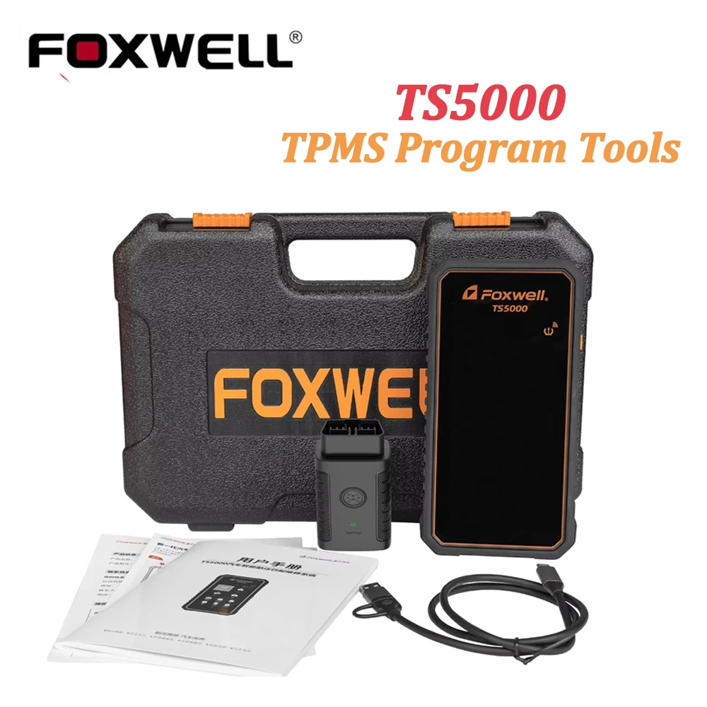 A+ Foxwell TS5000 TPMS Tool for Car Tire Pressure Monitor 315/433MHz Sensor Activate T20 Sensors Program Support ABS/Oil Reset
