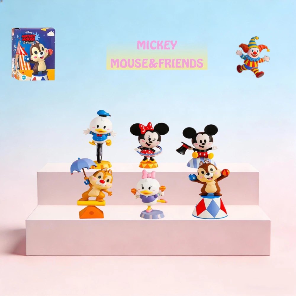 

Mickey Friends Circus Series Blind Boxes Trendy Collectibles Disney Character Blind Box Toys Gifts Doll anime ornament figure