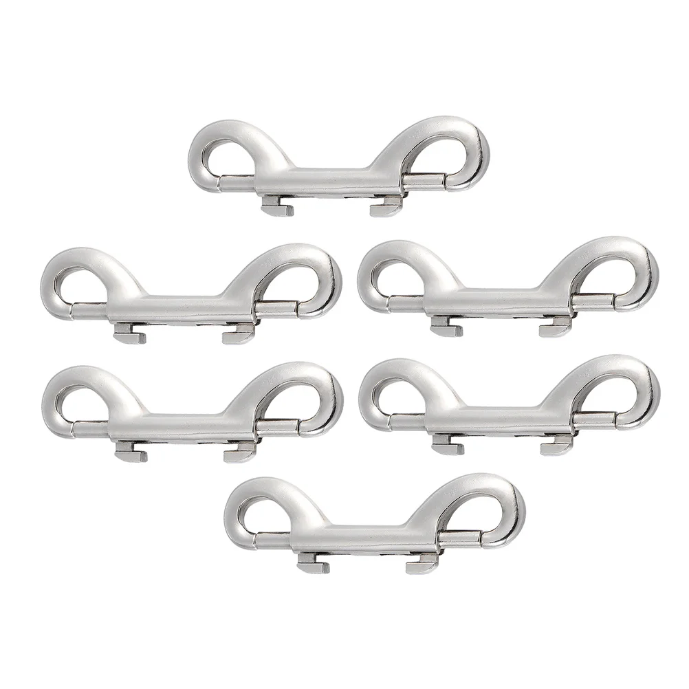 

6Pcs Dual-End Snap Hooks Heavy Duty Trigger Snap Clasps for Dog Leash Lanyard Backpack Bolt Eye Hook for Outdoor Indoor Use