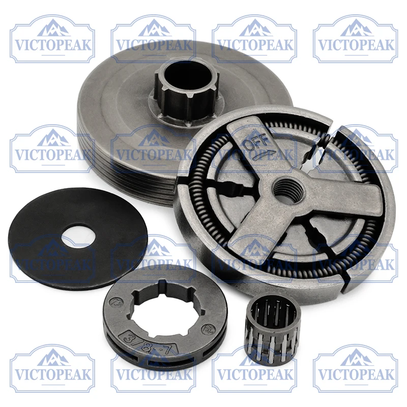 Kettensägenteile 5800 Kupplung und 3/8-7 Kettenrad-Kit für Großzahnkette 3/8" 0,058" – Detail 3