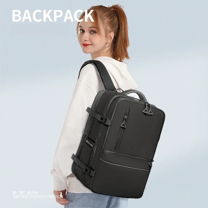 Large Size Travel Backpack for Men Women Waterproof School Backpack for Sports Expandable School Bag with Shoes Compartment