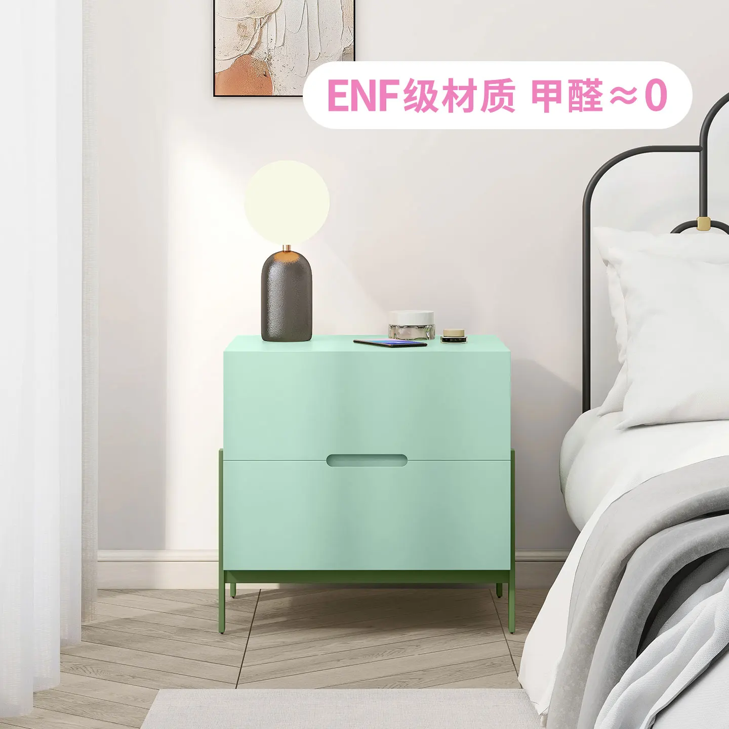 Bedside table modern simple bedside table Nordic style dopamine storage cabinet creative kids bedside