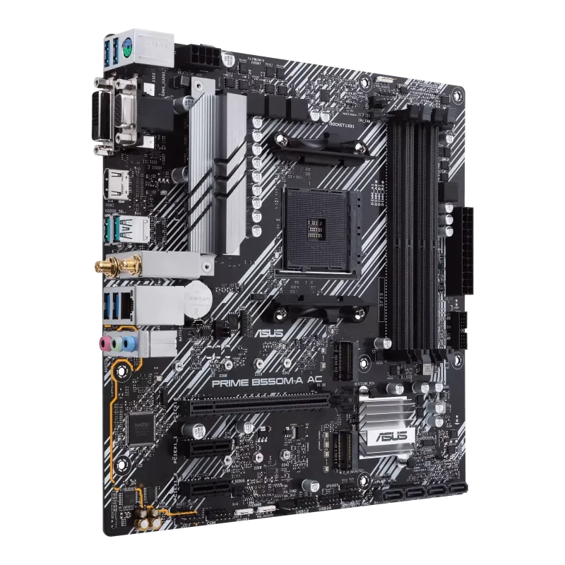 AM4 Motherboard ASUS PRIME B550M-A  AC for Ryzen 7 5700x 5700x3d 5800x3d Motherboard for R5 5600G 5500 3600 5600x 4600(OC)MHz .