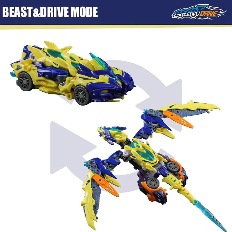 BEASTDRIVE BD-11 Lightning Lizard Deformation Toys Figura de acción, Conversión de juguetes en vehículo y bestia, Fiesta de cumpleaños perfecta G