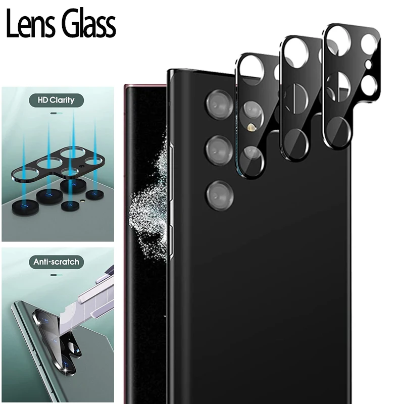 9H Round edge camera protector per Samsung Galaxy S24 S23 Ultra Lens Film accessori S24 plus samsung full cover protection