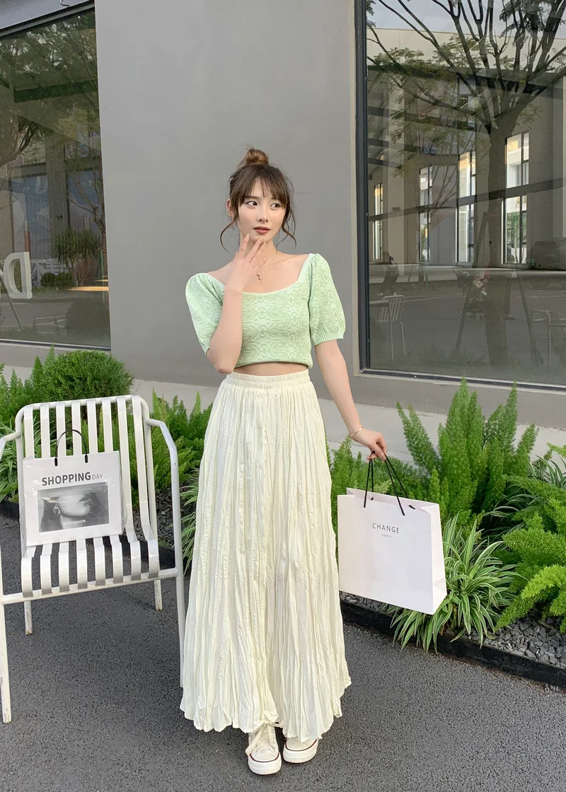

Miyake Pleated Women's Irregular Pleated A-line Skirt High Waist Solid Color Loose Fashion Skirt Pleat Casual 2025 Spring New