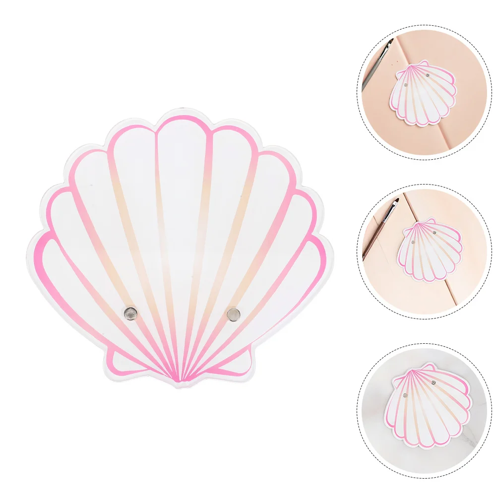 

3Pcs Eyelash Grafting Board Shell Style Acrylic Lash Extension Glue Pallet Adhesive Holder for Eyelash Extension Supplies