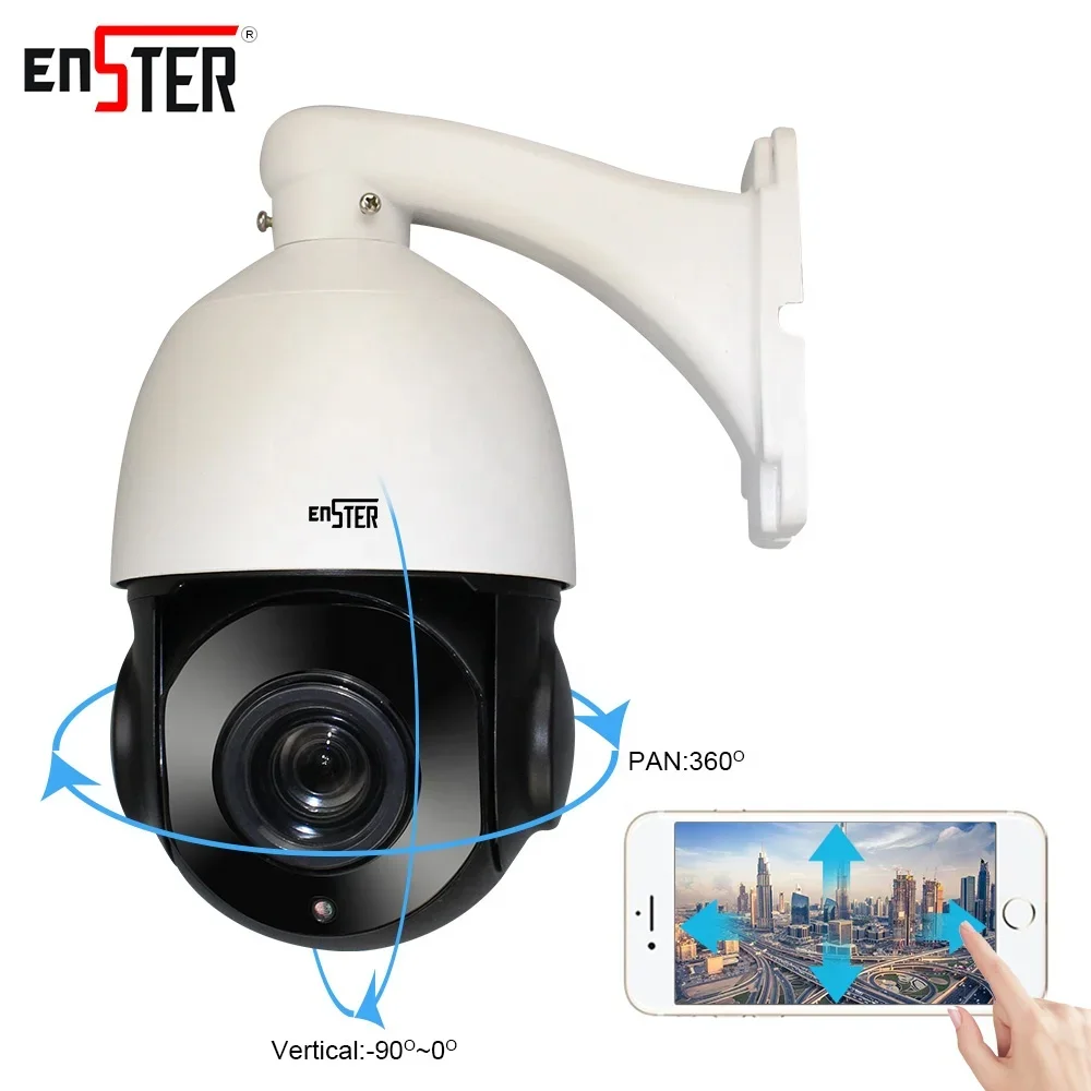 كاميرا ENSTER 1080P ضبط تلقائي طويلة المدى لتتبع السيارات CCTV IP PTZ NST-IP9620
