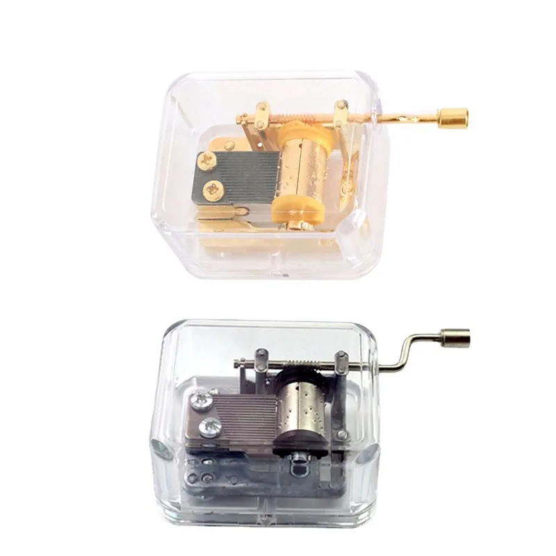 

Mini Hand Cranking Movement Music Box Decorative Collectibles 13 Designs Music with box