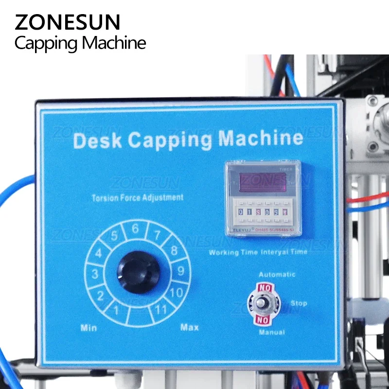 ZS-XG6100C Spray Bottles Capper Dropper Bottle Screw Cap Tightening Machine Small Compact Capping Machine With Conveyor