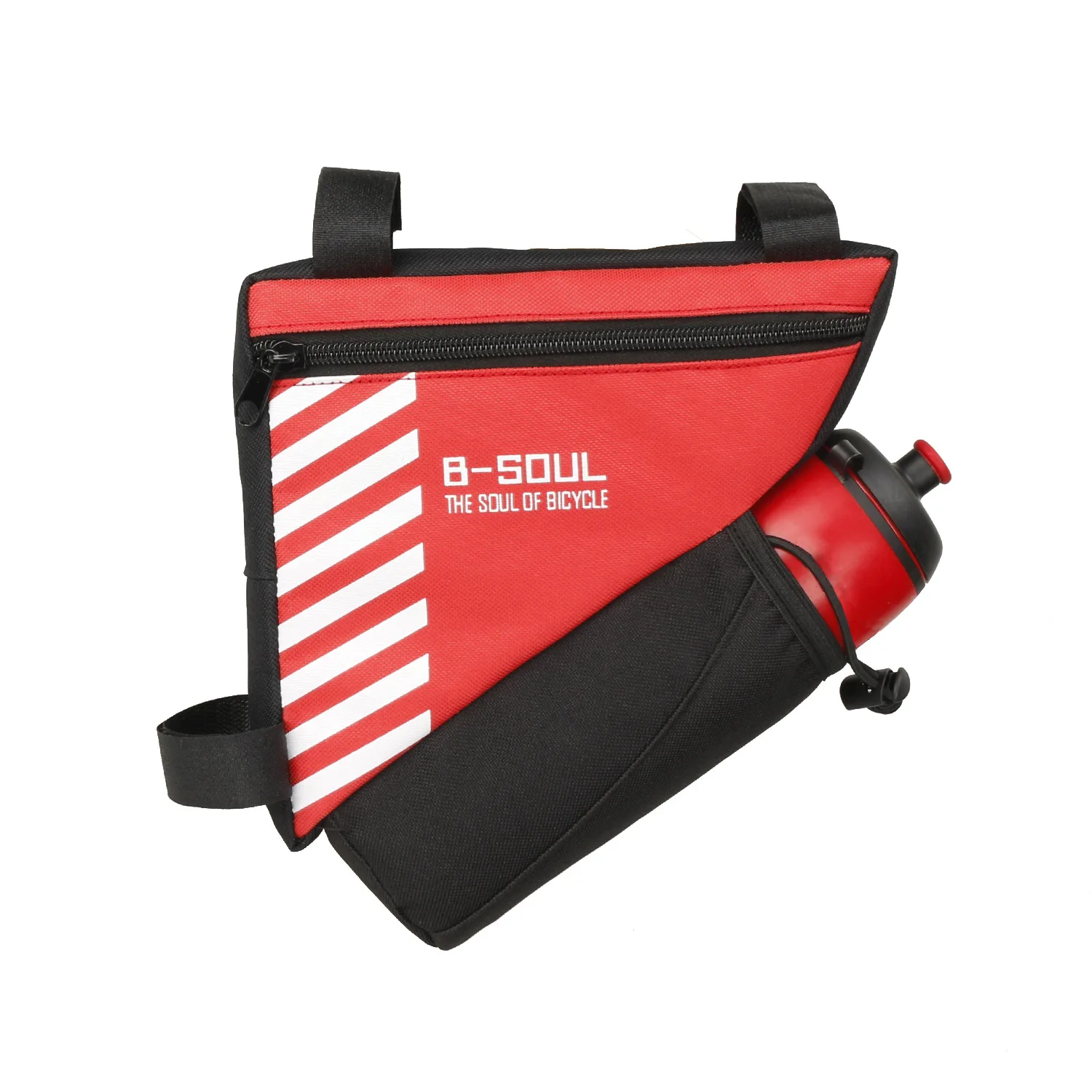 Dreipunktbefestigung Reittasche Große Kapazität Polyester Fahrradtasche B-soul Fahrradtasche Radfahren Fahrradzubehör Einfache Installation – Detail 2