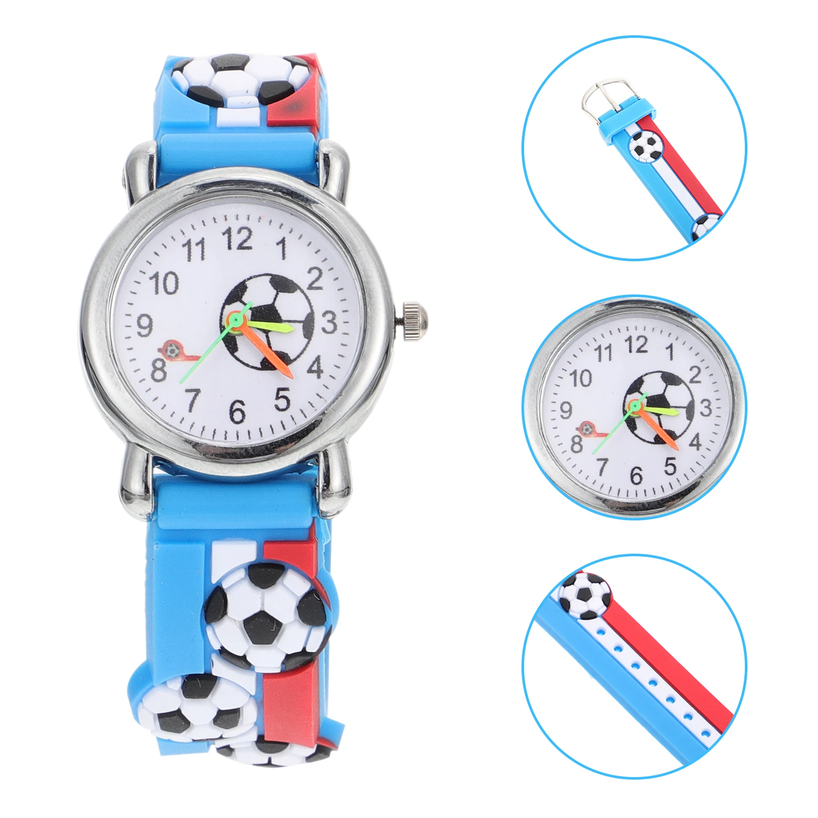 

Football Watch Kids Analog Student Zinc Alloy Durable Cartoon Wristwatch Boys Girls Long Lasting Children Timepiece