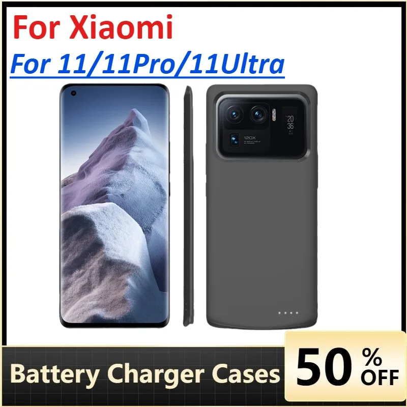 

10000mAh Battery Charger Cases for Xiaomi 11/11Pro/11Ultra 10000mAh Portable Charger Power Bank Case