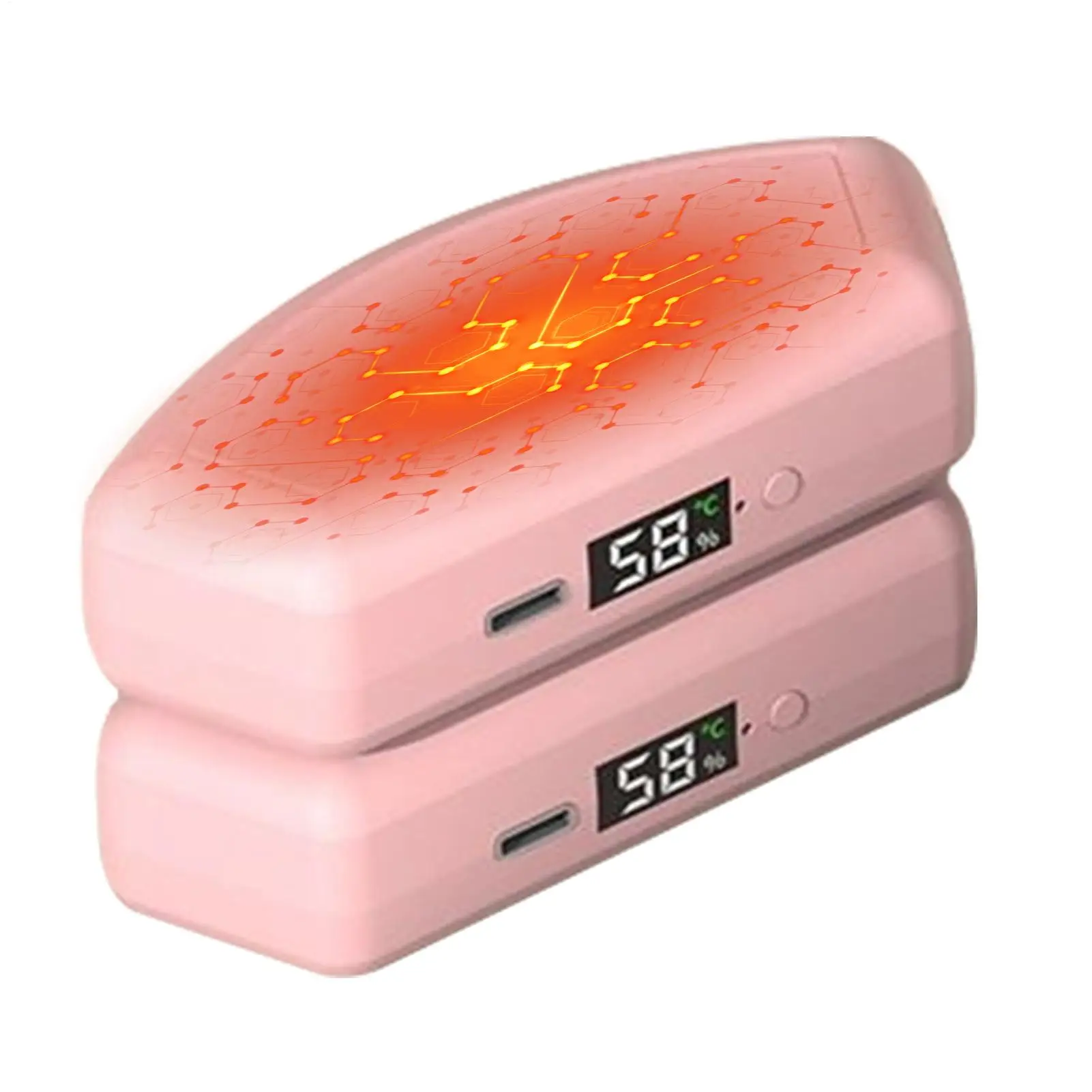 

Магнитные грелки для рук, разделенные электронные грелки для рук, зарядка через USB, цифровой дисплей, нагревательное снаряжение для охоты, катания на лыжах, детей, путешествий, мужчин