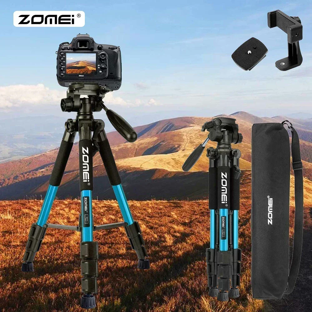 

ZOMEI Q111 Professional Portable Travel Aluminum Camera Tripod 140cm&Pan Head for SLR DSLR Digital Camera Photography