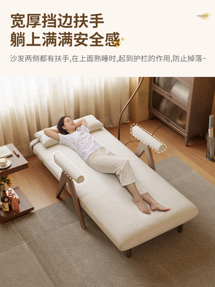 Folding sofa bed, dual-purpose, multi-functional small unit, internet famous single bed, household noble consort single