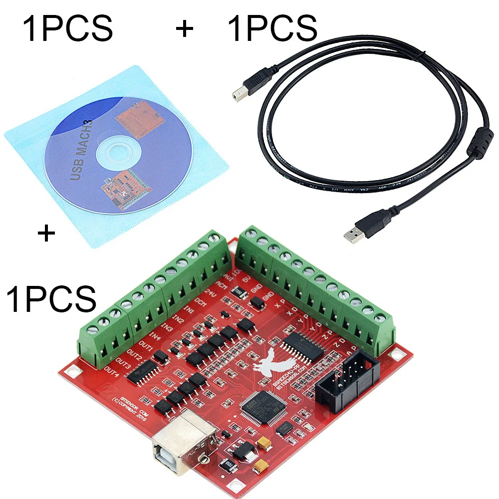 

Breakout board CNC USB MACH3 100Khz 4 axis interface driver motion controller driver board