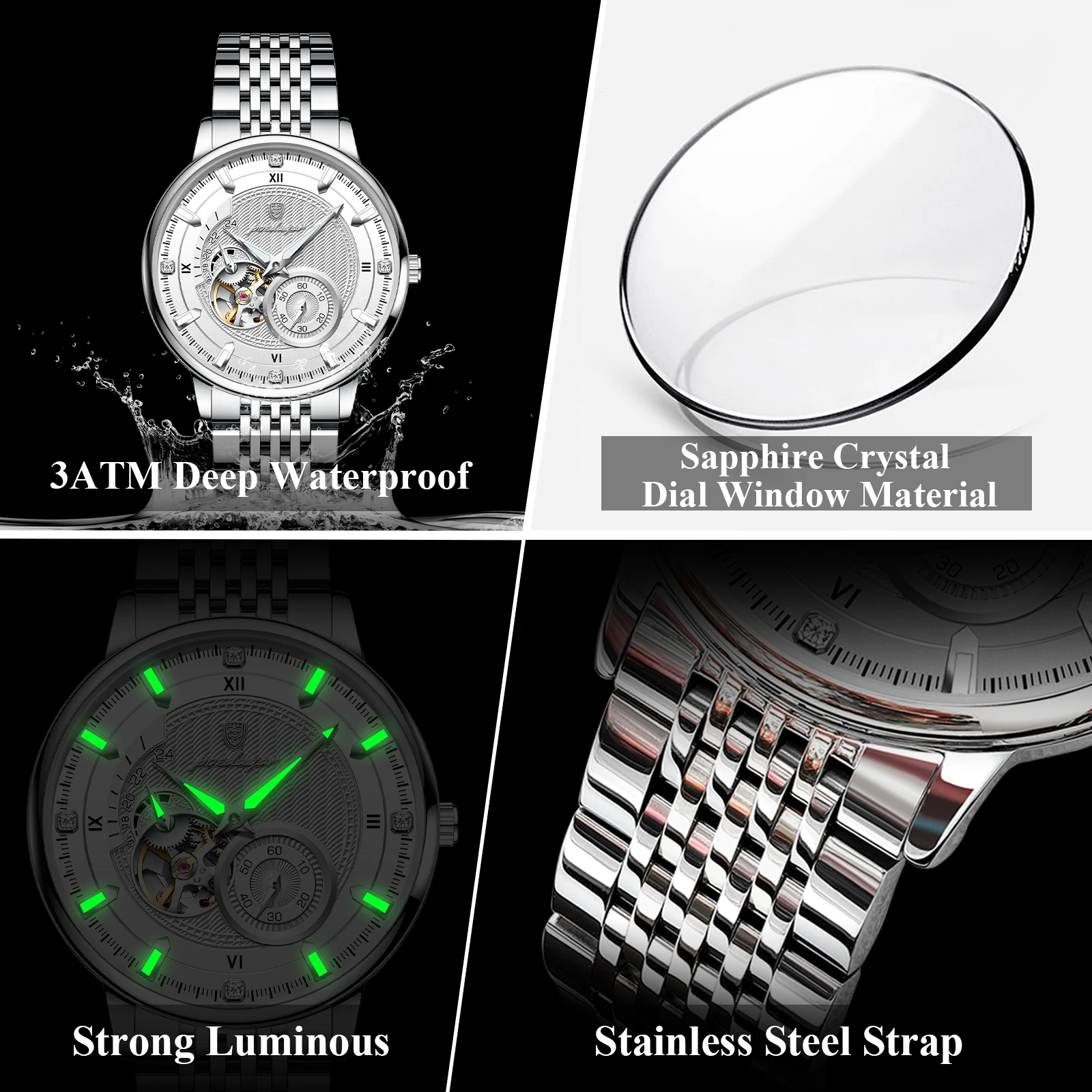 ساعة يد رجالية فاخرة من POEDAG - مراجعة Rolex Watch Daytona وسعره