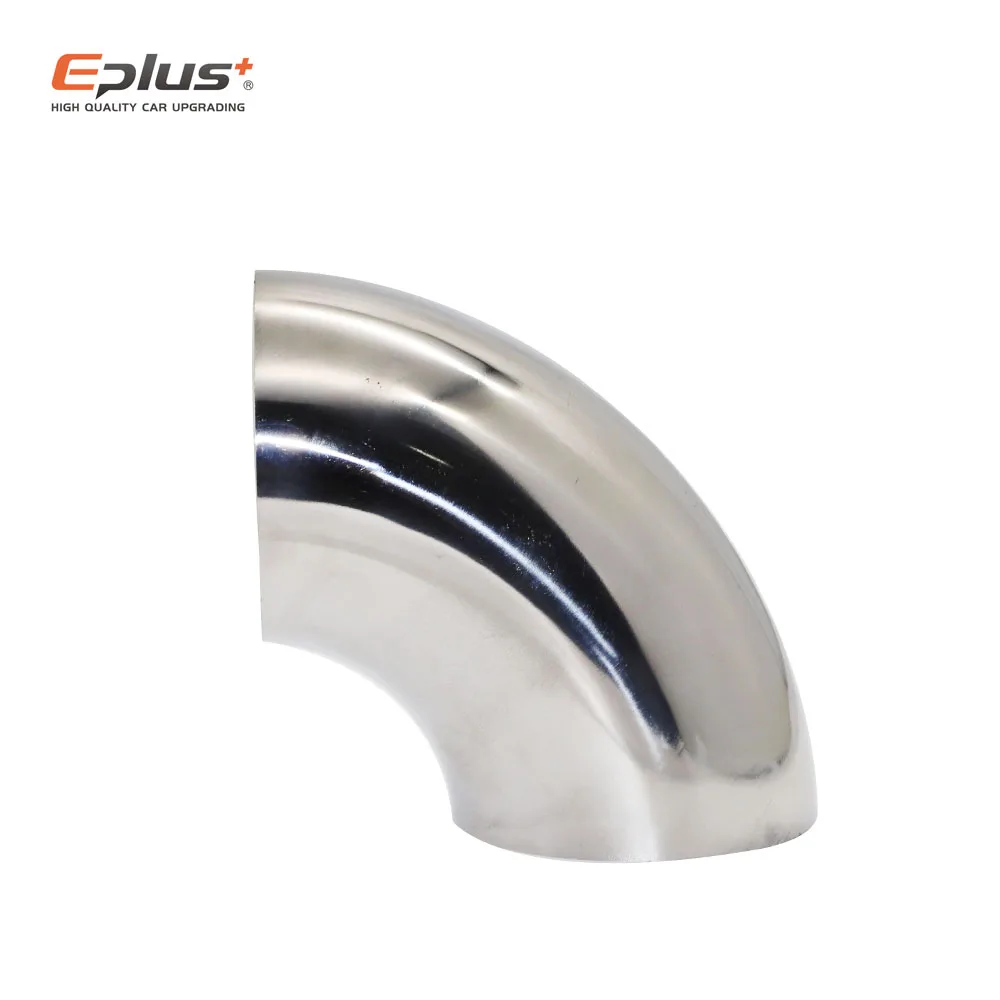 Universal 90 degree stainless steel elbow sanitary welding pipe fitting car exhaust pipe muffler welded pipe multiple sizes