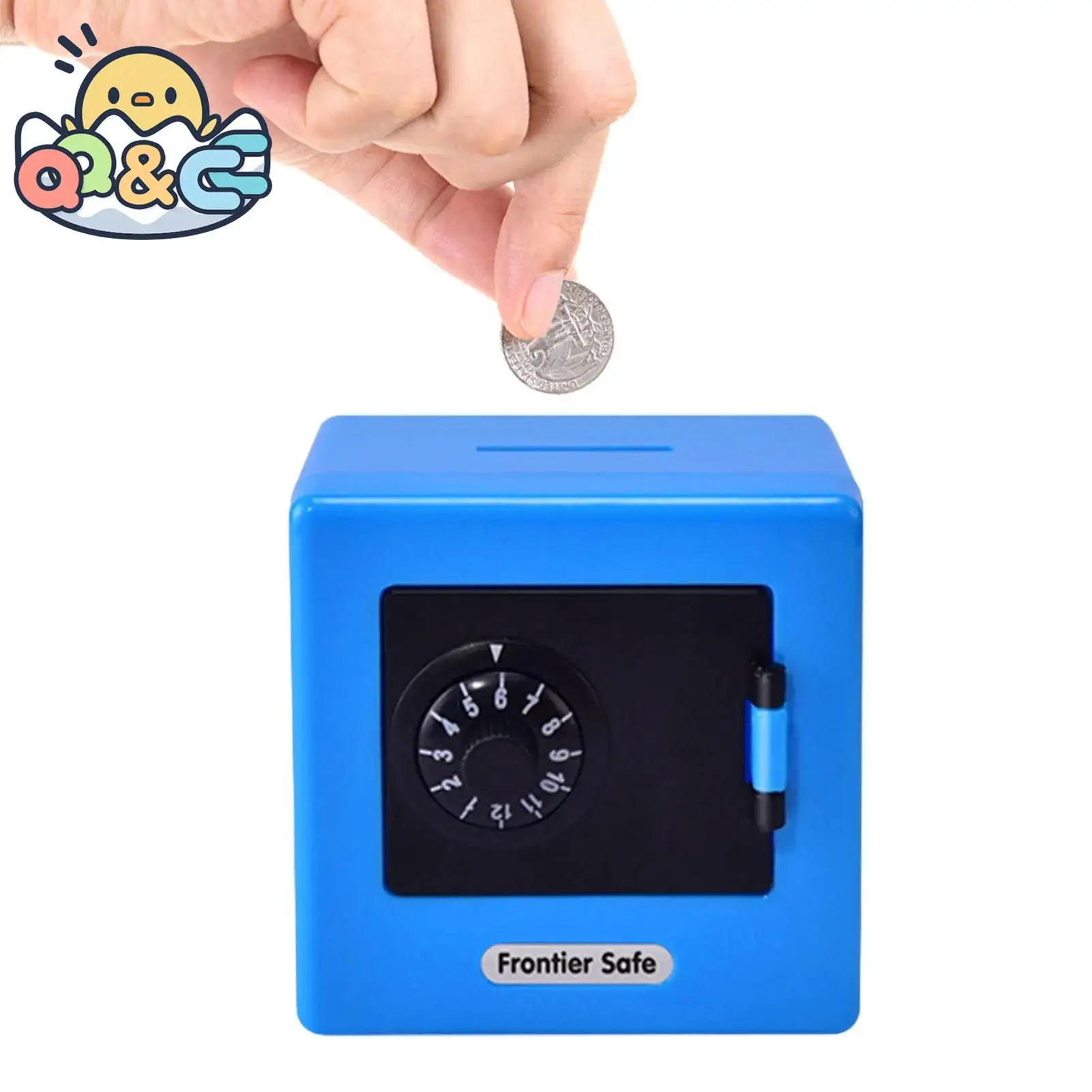 Mini cofrinho dos desenhos animados para crianças, Brinquedos de depósito de dinheiro, Caixa de moedas criativa infantil, Saving Pot Toy com bloqueio