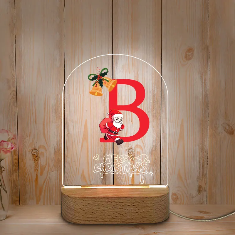 Personalized Alphabet Led Night Light,Custom Christmas Gifts For Kids Gifts