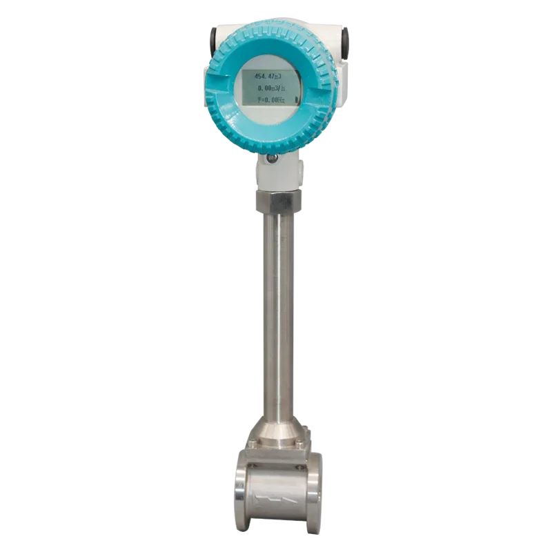 Air Steam Vortex Flow Meter, temperatura e pressão compensação, Sensor, RS485, 4-20mA