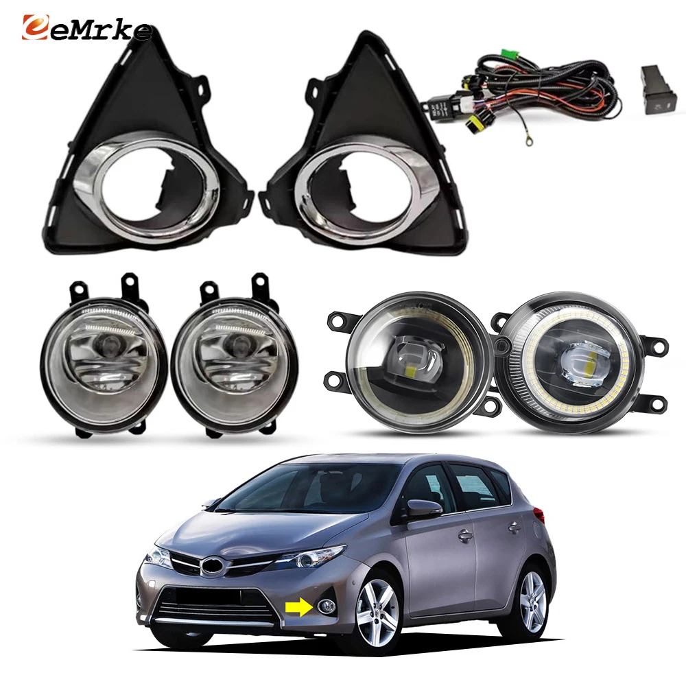 Halogen Or LED Fog Lights For Toyota Auris / Corolla Ascent / Corolla Levin SX ZR 2012 2013 2014 2015 Upgrade Halo DRL Day light