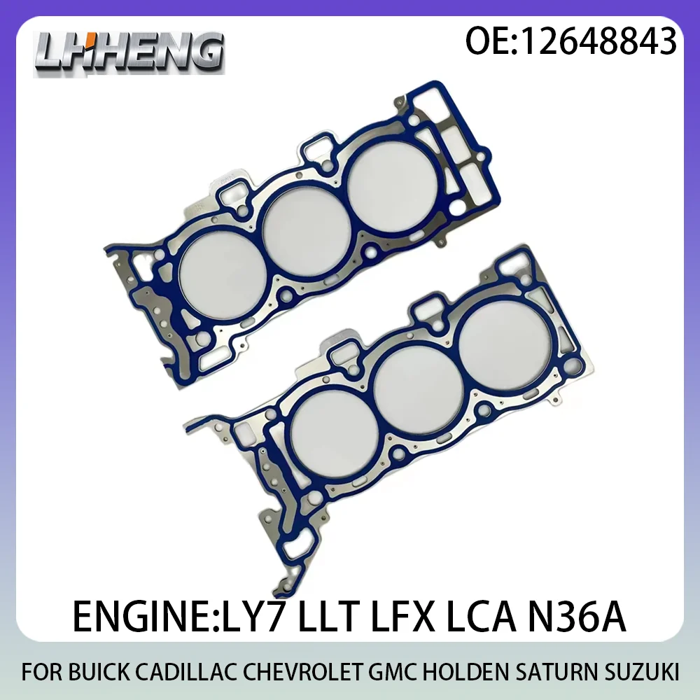 

Прокладка головки блока цилиндров двигателя для BUICK CADILLAC CHEVROLET GMC HOLDEN SATURN SUZUKI 12648843 12634479 3,6 3,6 L T V6 GAS 2003-2020