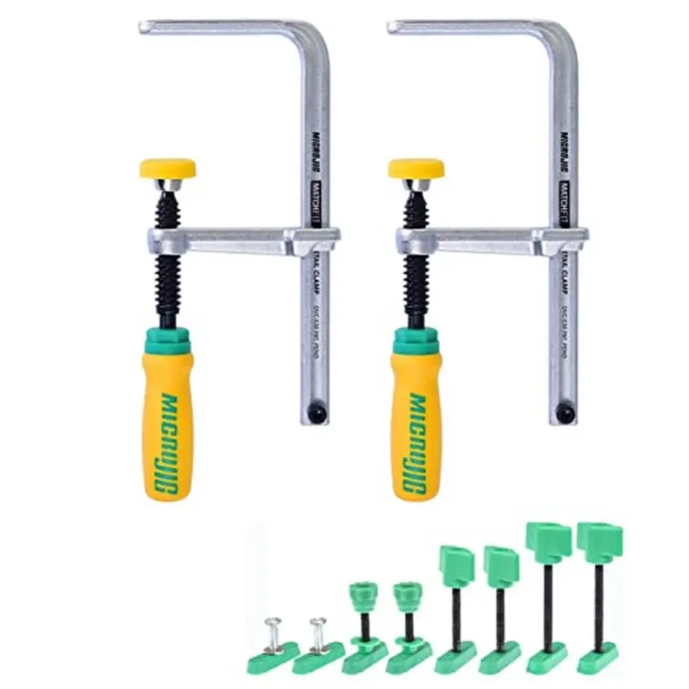 Dovetail Clamps 2-Pack Fast Clamping & งานไม้ Jigs ใช้งานร่วมกับ 1/2 "Router Bits Groove แทร็กของคุณเอง universal Fit &